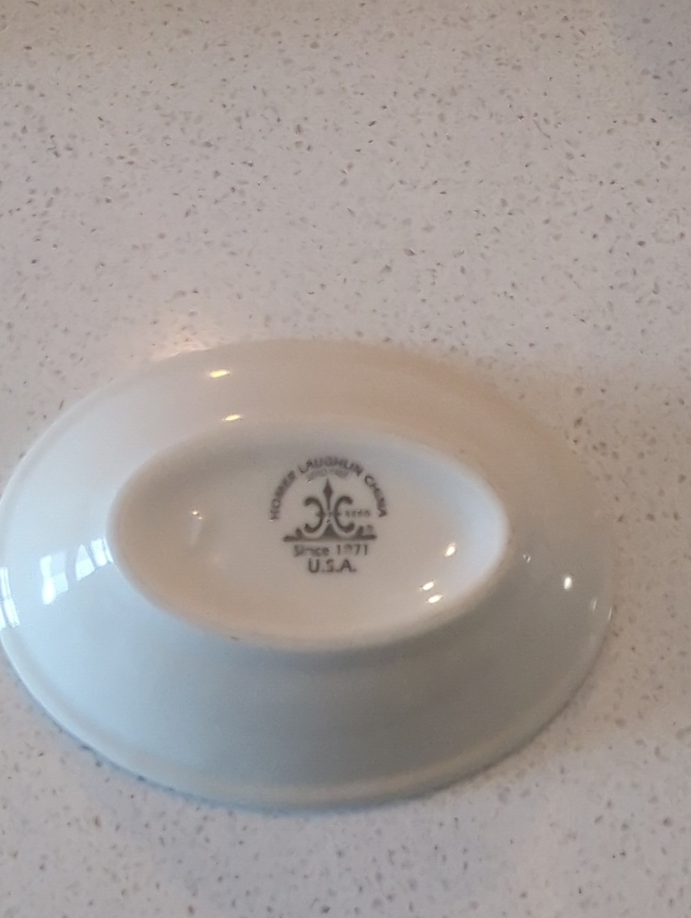 Homer Laughlin China White Oval Dish Small